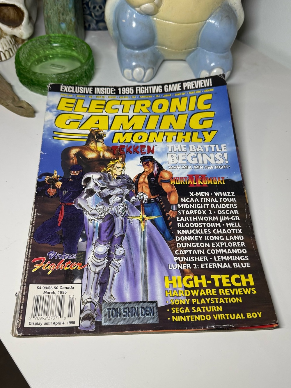 Vintage March 1995 Electronic Gaming Monthly #68 Mortal Kombat 3 Tekken Magazine